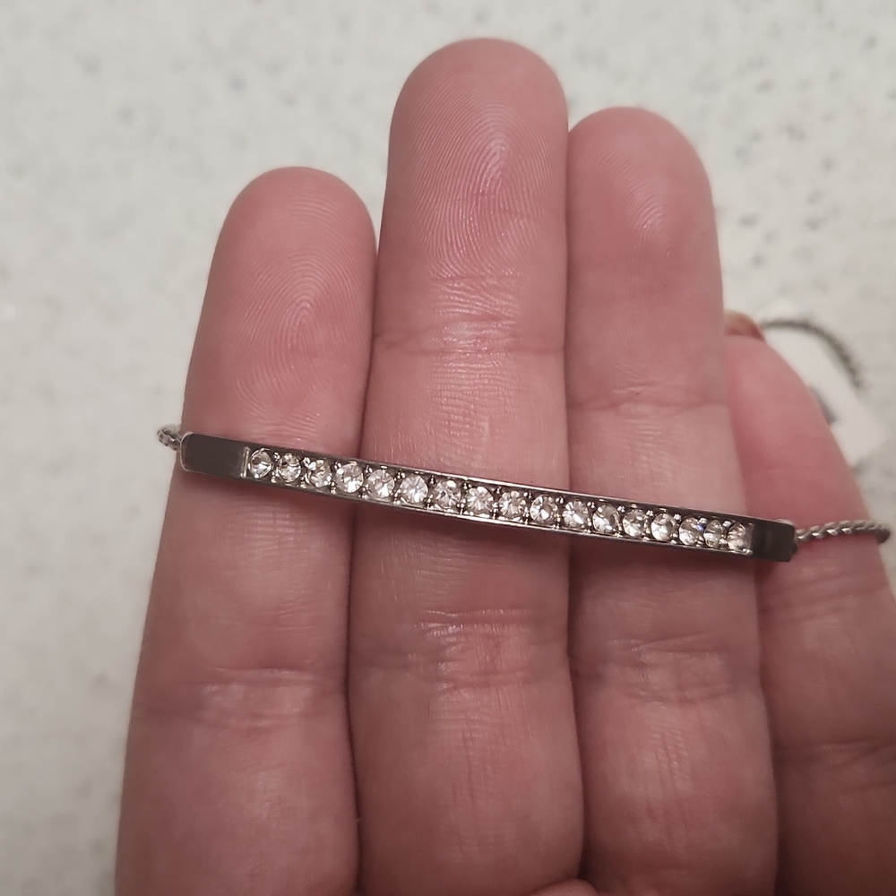 Maurices NWT Silver and Bling Adjustable Fashion Bracelet.